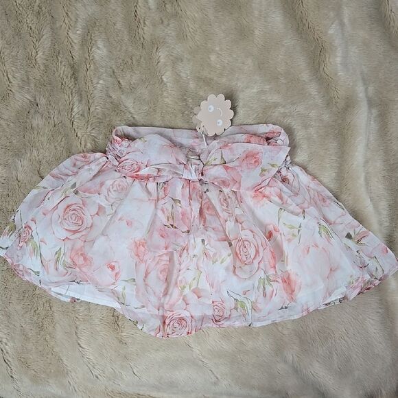 PATACHOU PINK PASTEL LAYERED FLORAL SKIRT, SIZE 3, NEW! - Picture 1 of 11